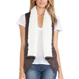 Jack by BB Dakota Brown and Cream Waterfall Vest